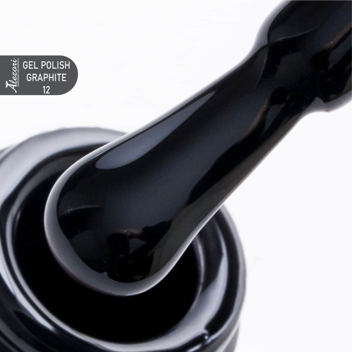 GEL POLISH GRAPHITE 12 (ΜΑΥΡΟ №287) 15ml.
