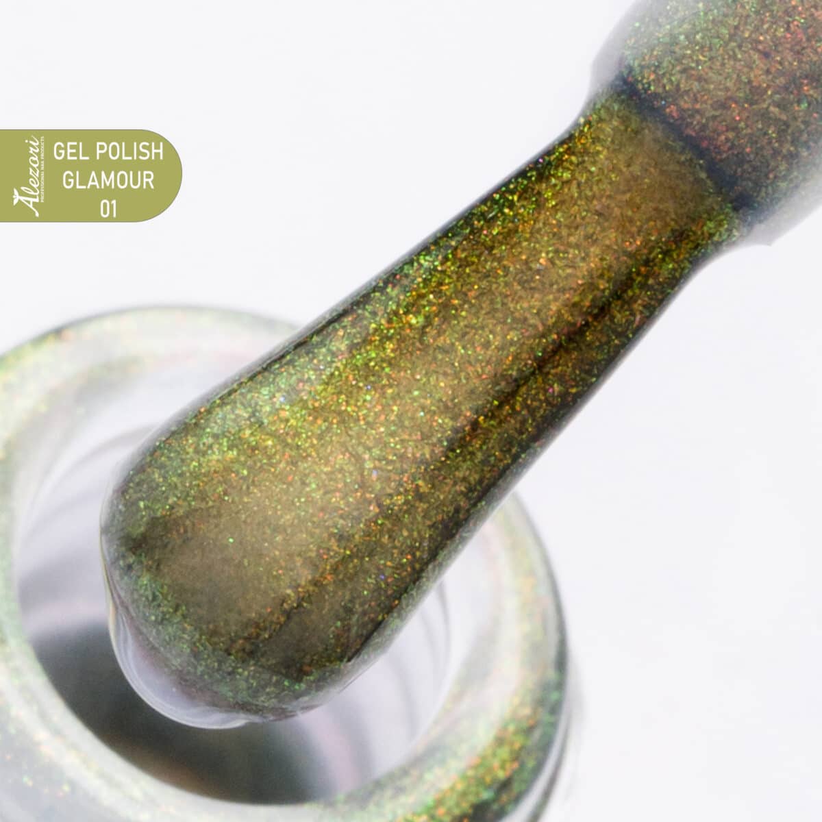 GEL POLISH GLAMOUR 01 (№3650_SHIMMER) 15ml.
