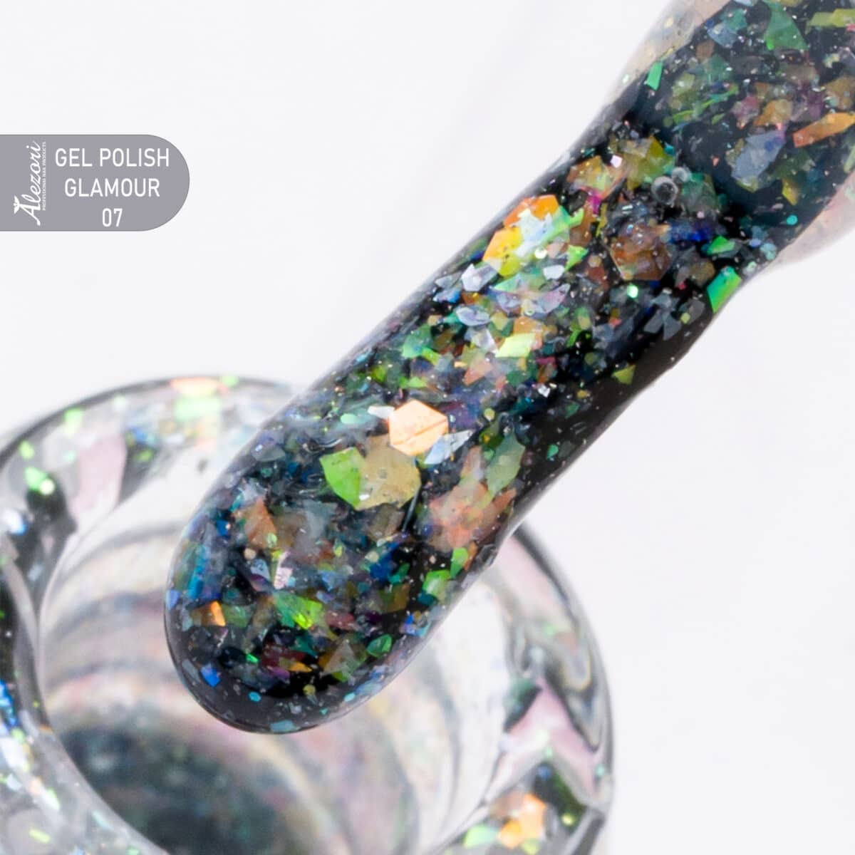 GEL POLISH GLAMOUR 07 (№2008_GLITTER) 15ml.
