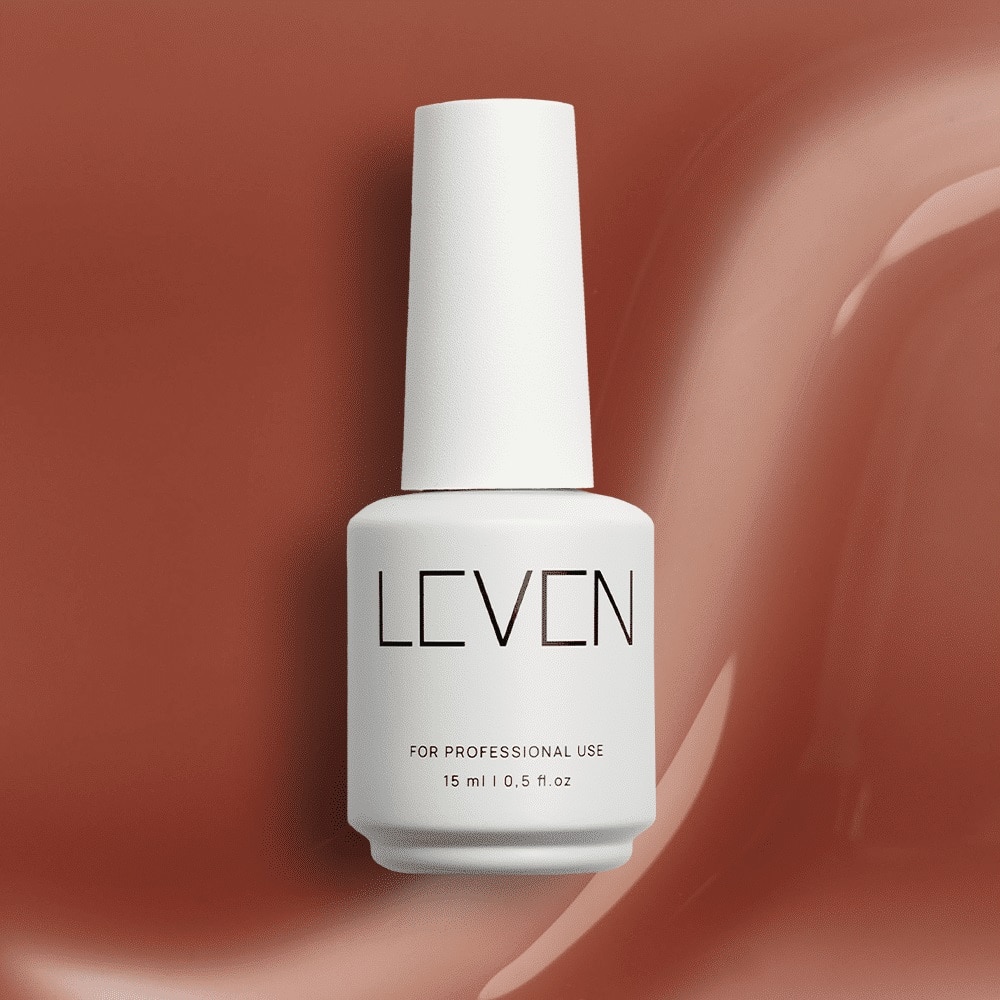 Leven | Ημιμόνιμο ημιδιάφανο βερνίκι 15ml no. S009 Cashmere Beige
