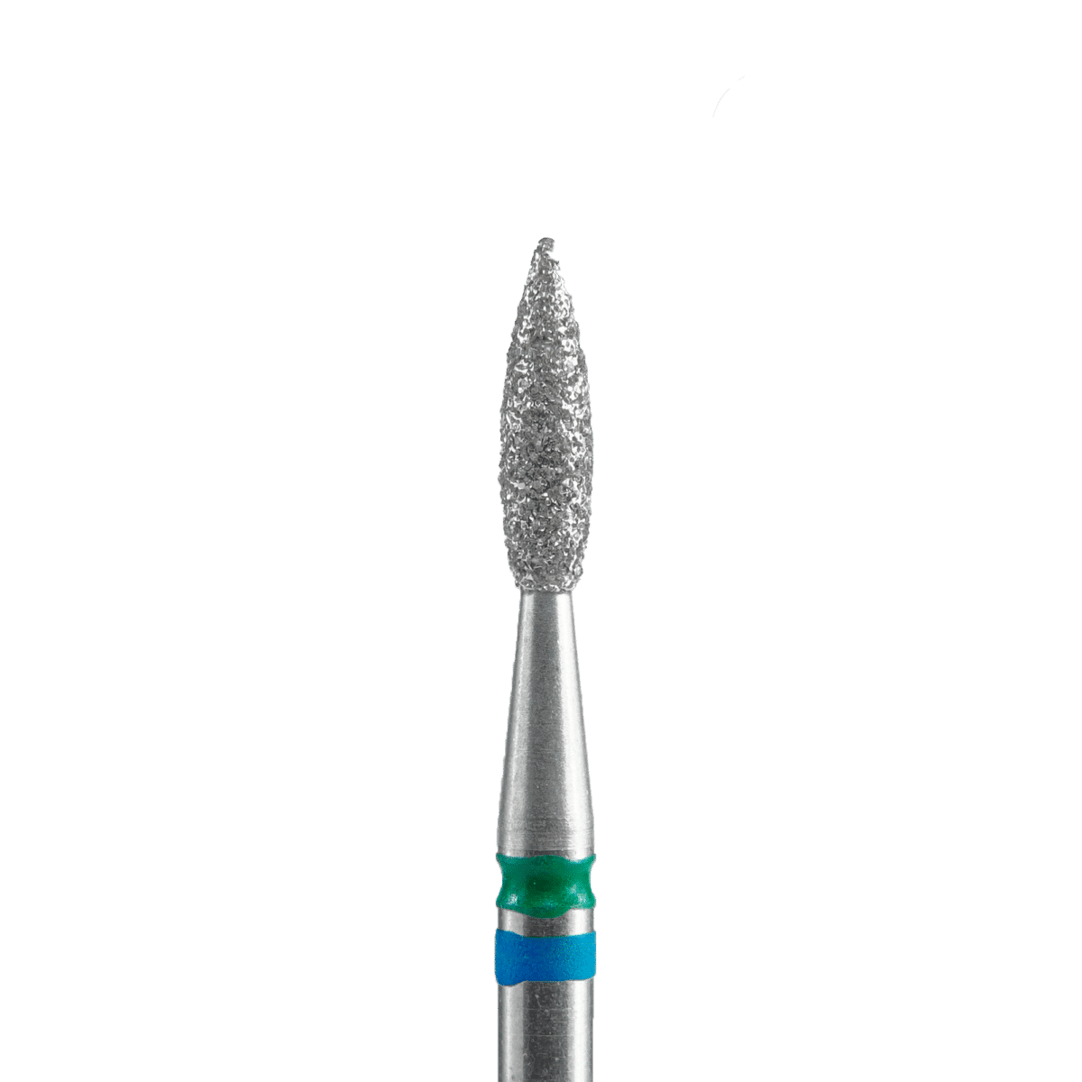 ALEZORI DIAMOND NAIL DRILL BIT DUO FLAME BLUE-GREEN EXPERT HEAD – 2.1MM / 8MM