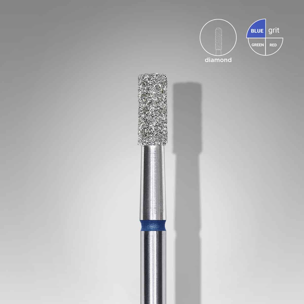 DIAMOND NAIL DRILL BIT CYLINDER BLUE EXPERT HEAD