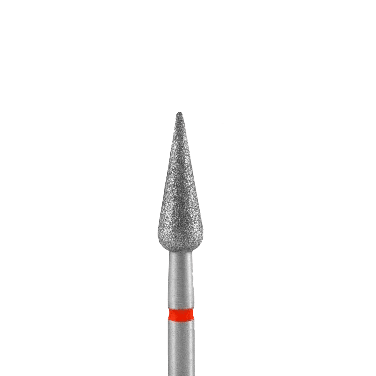 ALEZORI DIAMOND NAIL DRILL BIT POINTED PEAR RED EXPERT HEAD – 4MM / 12MM