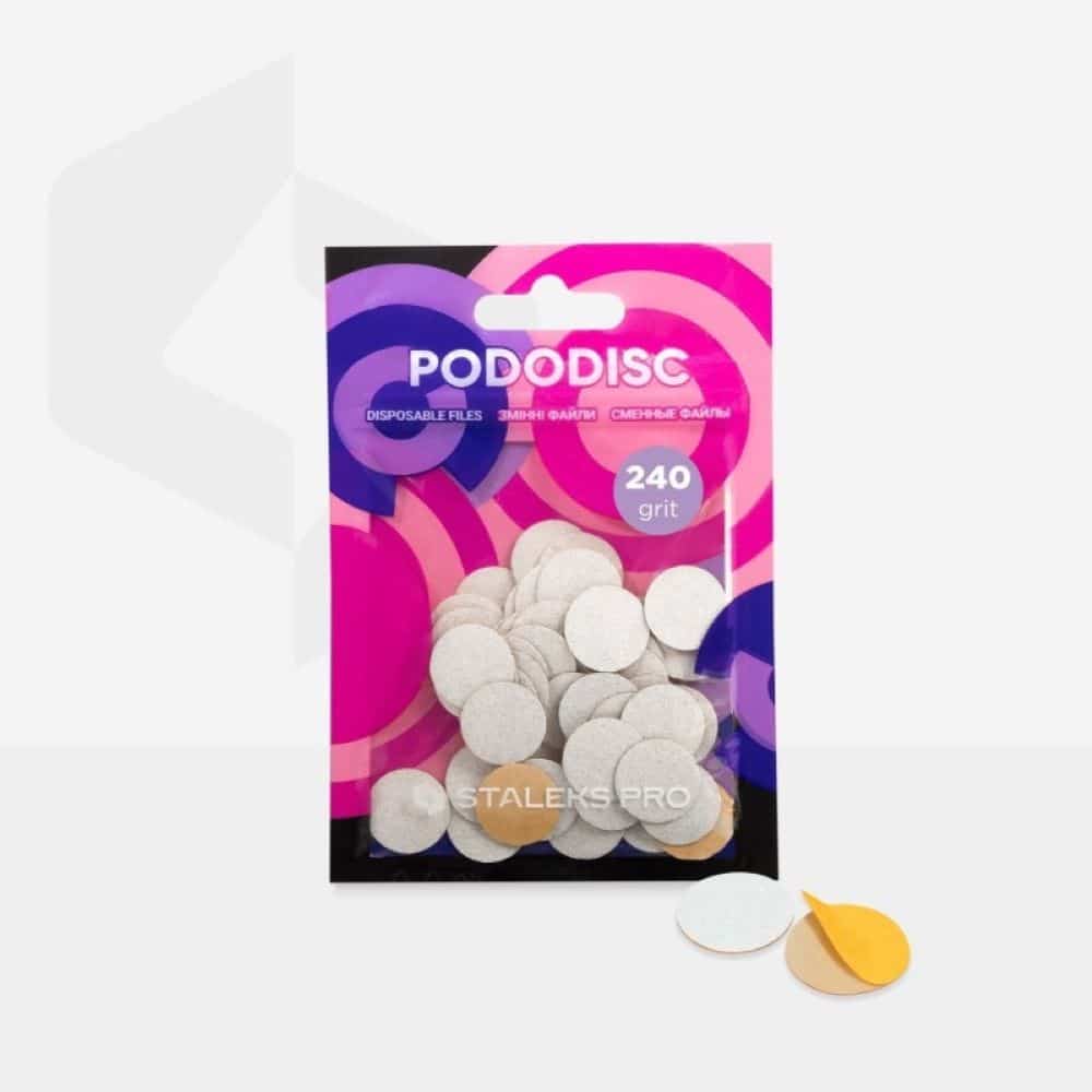 Staleks Αυτοκόλλητοι Ανταλλακτικοί Δίσκοι 15 mm Soft Base Pododisc 240 grit 50 τμχ PDF-15-240W